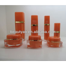 120ml Orange Square PMMA Bottles